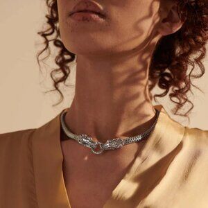 Nega Necklace, Sterling Silver, 10.5MM